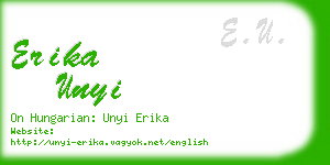 erika unyi business card